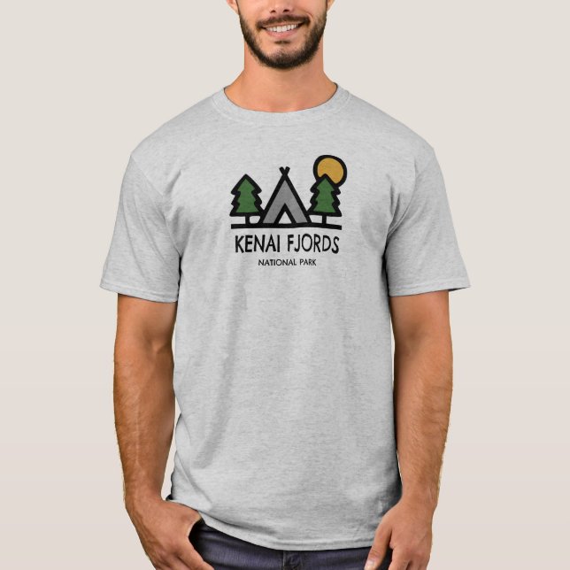 Kenai Fjords nationalpark T Shirt (Framsida)