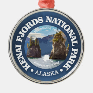 Kenai Fjords NP2 Julgransprydnad Metall