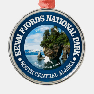 Kenai Fjords NP Julgransprydnad Metall