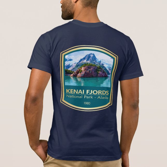 Kenai Fjords NP (PF1) T Shirt (Baksida)