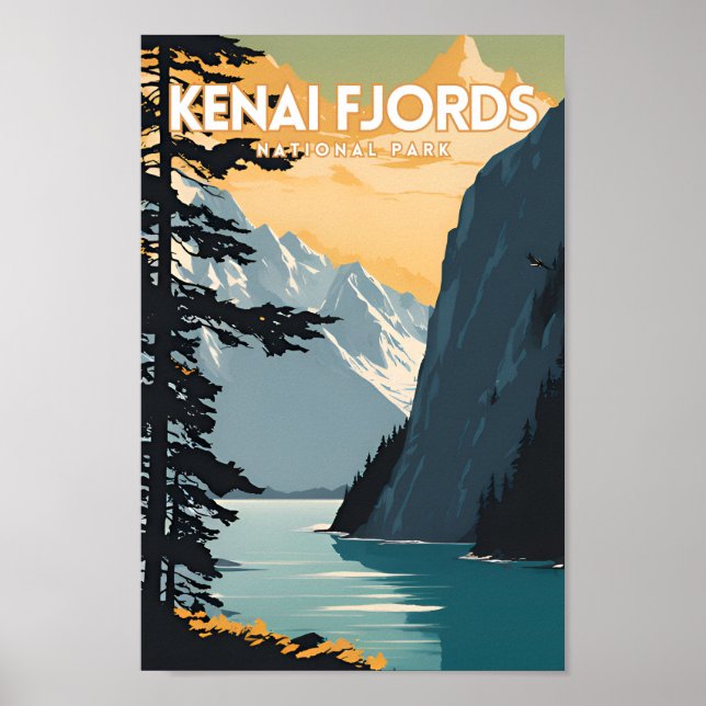 Kenai Fjords Poster (Framsidan)