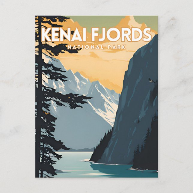 Kenai Fjords Vykort (Framsida)