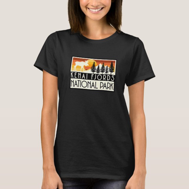 Kenai Fjordsnational Park Alaska Natature Hike Out T Shirt (Framsida)