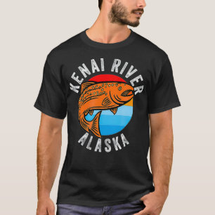 Kenai River Alaska Fishing Salmon Angler T Shirt