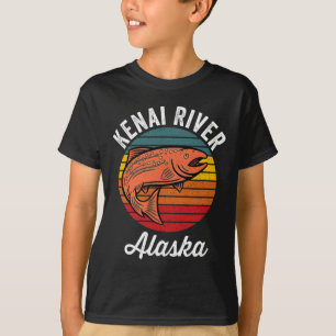 Kenai River Alaska laxfiske T Shirt