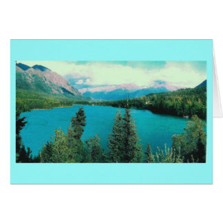 Kenai sjö, Cooperlandning, Alaska OBS Kort