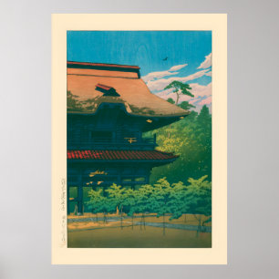 Kencho Temple Kamakura av Kawase Hasui Poster