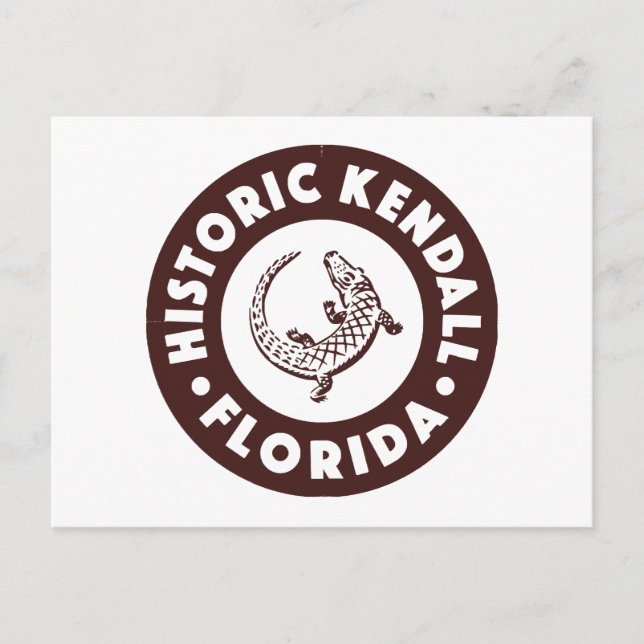 Kendall Florida Circle - Brown Helg Vykort (Framsida)