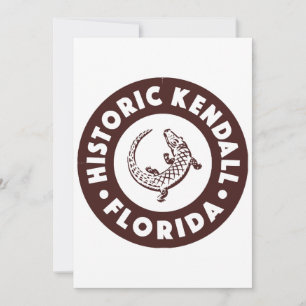 Kendall Florida Circle - Brown Inbjudningar