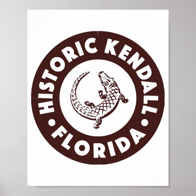 Kendall Florida Circle - Brown Poster (Framsidan)