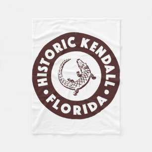 Kendall Florida Circle - Brun Fleecefilt