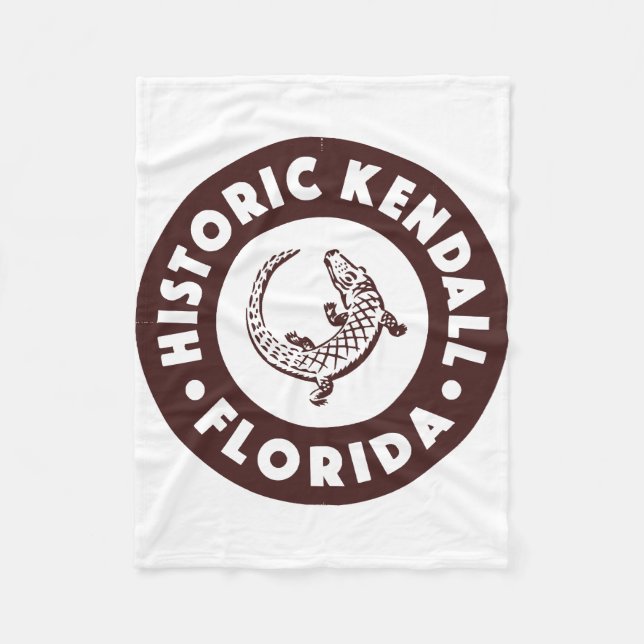 Kendall Florida Circle - Brun  Fleecefilt (Framsidan)