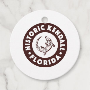 Kendall Florida Circle - Brun Gåvor Etiketter