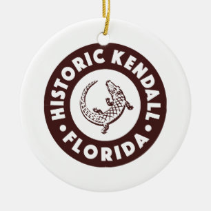 Kendall Florida Circle - Brun Julgransprydnad Keramik