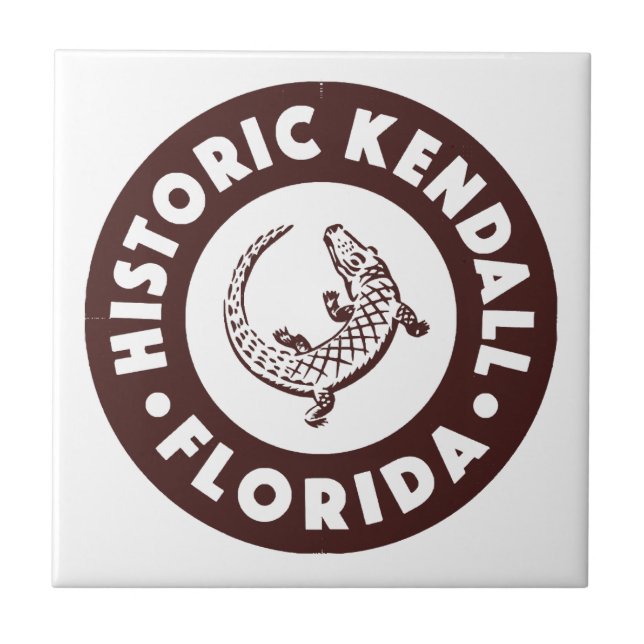 Kendall Florida Circle - Brun  Kakelplatta (Framsidan)