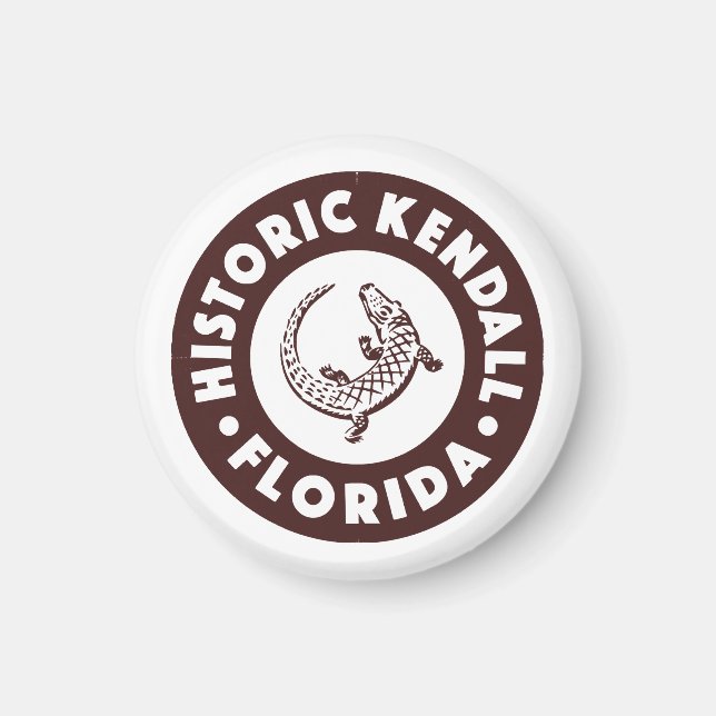 Kendall Florida Circle - Brun  Magnet (Framsidan)