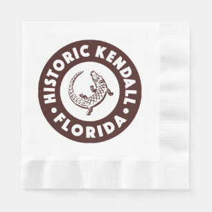 Kendall Florida Circle - Brun Pappersservett