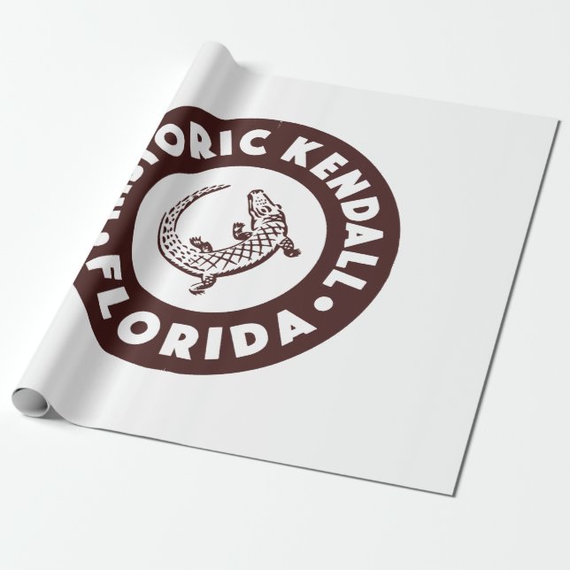 Kendall Florida Circle - Brun  Presentpapper (Utrullad)