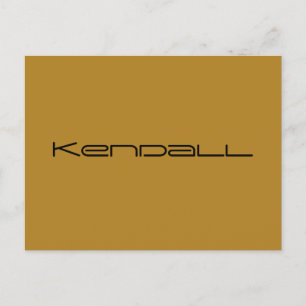 Kendall, namn av Orphan Black-tecken,geometrisk Vykort