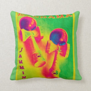 Kendama Jammin' Psychedelic Poster Kudde