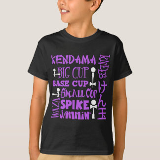 Kendama kvarter, purple2 tee shirt
