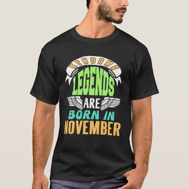 Kendama Legends är född i november T Shirt (Framsida)