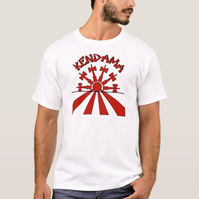 Kendama sol som är röd tröja (Framsida)