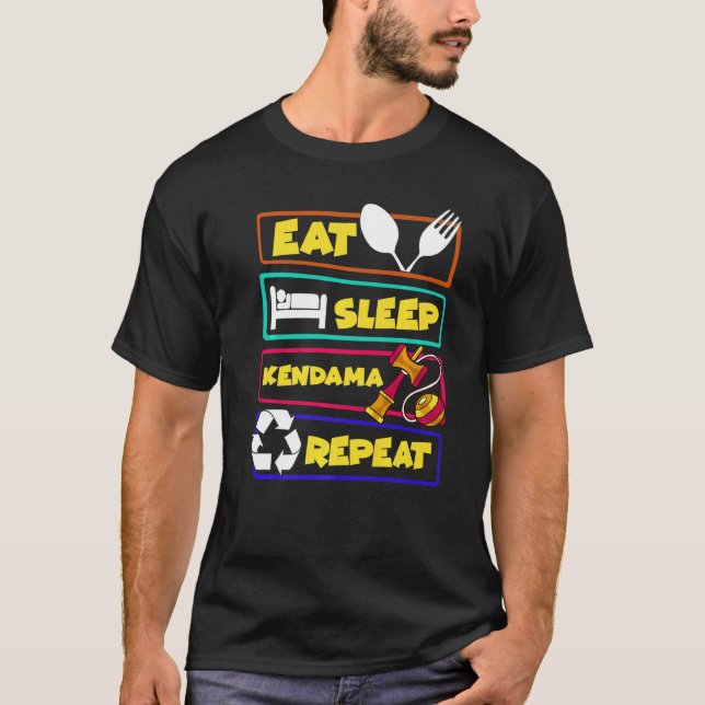 Kendama Trick Japansk Leksak Boll Game Beginner 4 T Shirt (Framsida)