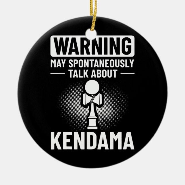 Kendama Trick Japansk Leksak Boll Game Beginner Julgransprydnad Keramik (Framsidan)