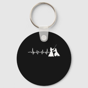 Kendo Heartslag Samurai Bogu Shinai Samurai Gift Nyckelring