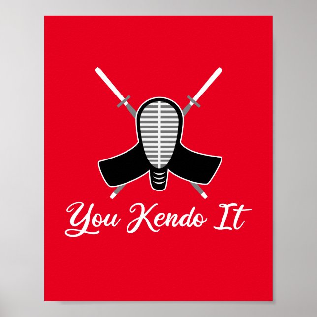 Kendo It - Lustigt Kendo Aikido Pun Joke Graphic Poster (Framsidan)