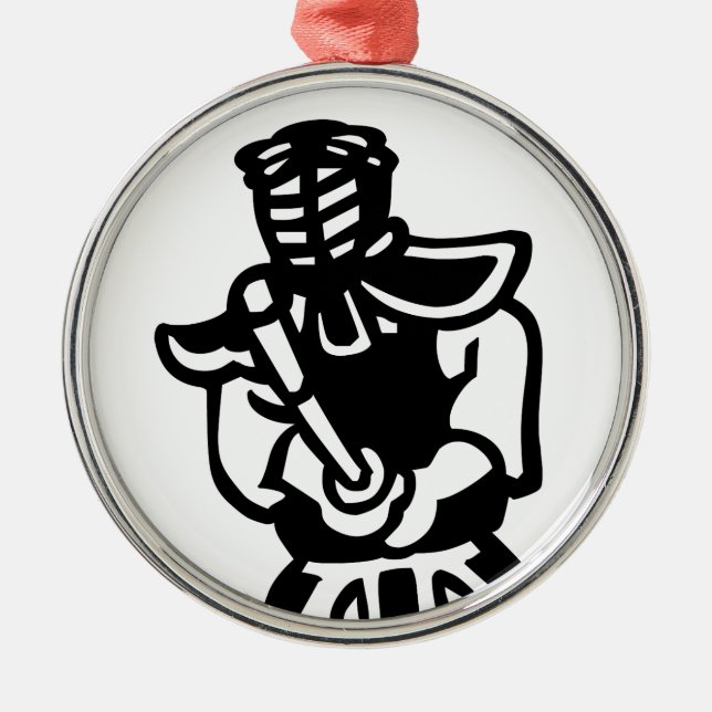 kendo julgransprydnad metall (Framsidan)