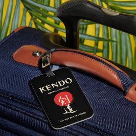 Kendo Vintage Red Black Bagagebricka