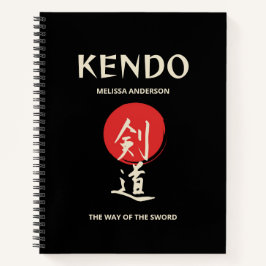 Kendo Vintage Red Black Practitioner Journal