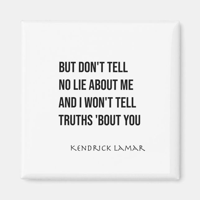 Kendrick Lamar - Euphoria (punchline) Sticker Magnet (Framsidan)