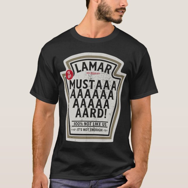 Kendrick Lamar MustardV Off vintage T Shirt (Framsida)