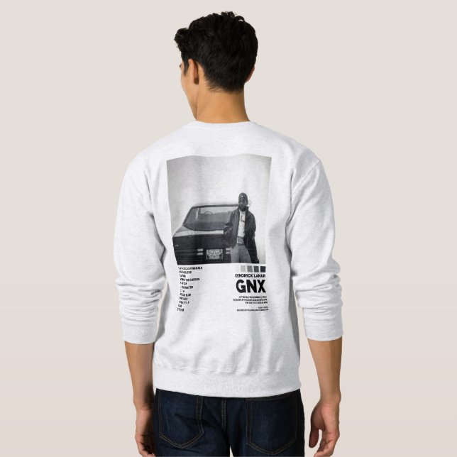 KENDRICK LAMAR SWEAT-SHIRT LÅNG ÄRMAD TRÖJA (Hel baksida)