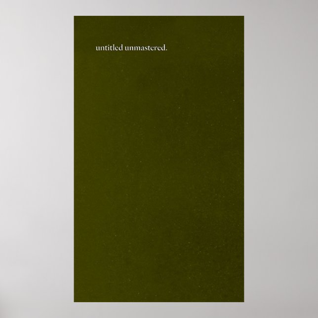 Kendrick Lamar Untitled Unmastered Poster (Framsidan)