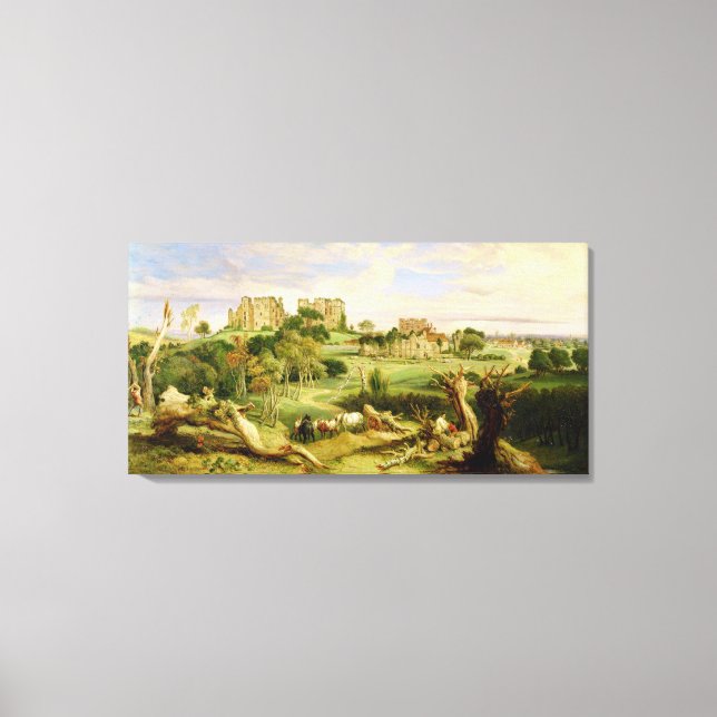 Kenilworth Castle, Warwickshire, 1840 (olja på pan Canvastryck (Framsida)