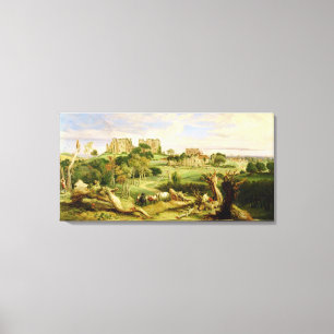 Kenilworth slott, Warwickshire, 1840 (olja förser Canvastryck