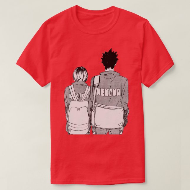 Kenma och Kuroo T Shirt (Design framsida)