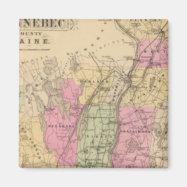 Kennebec County, Maine Magnet (Framsidan)