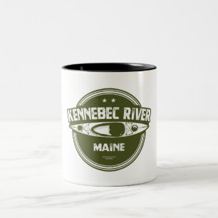 Kennebec River, Maine Två-Tonad Mugg
