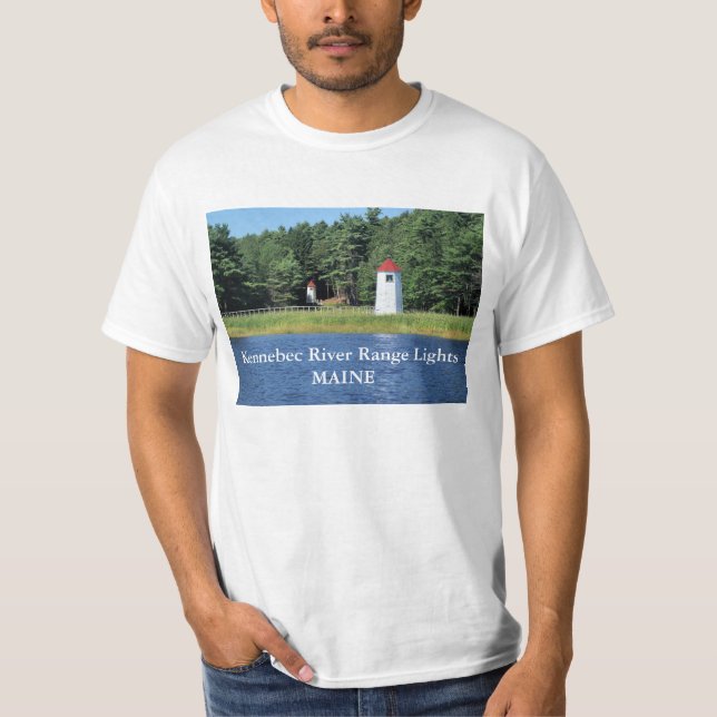 Kennebec River Range Ljus, Maine T-Shirt (Framsida)