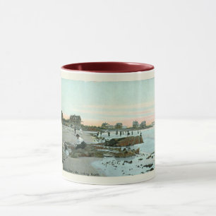 Kennebunk Beach, Maine 1915 Vintage Stil Mugg