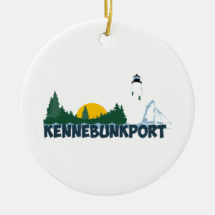 Kennebunkport. Julgransprydnad Keramik