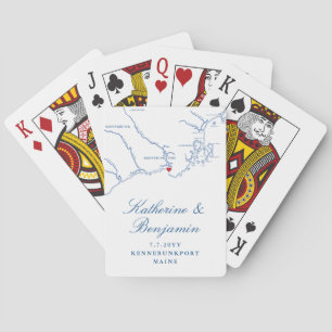 Kennebunkport Maine Destination Wedding Favor Casinokort