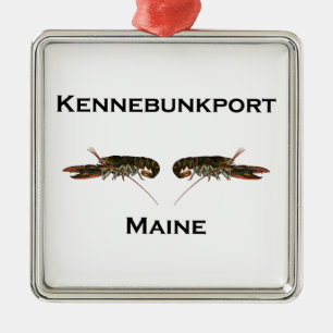 Kennebunkport Maine hummer Julgransprydnad Metall
