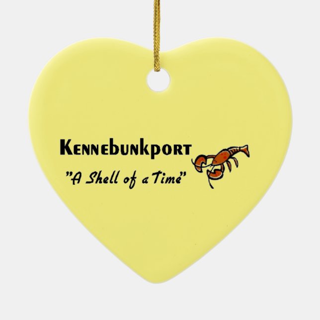 Kennebunkport Maine Julgransprydnad Keramik (Baksidan)