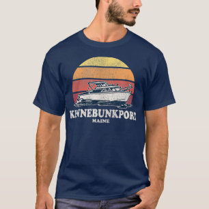 Kennebunkport ME Vintage Boating 70s Retro Boat T Shirt